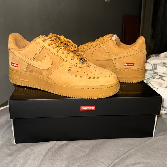 Supreme Other - Supreme / Nike Air Force 1 Low Wheat SIze 8